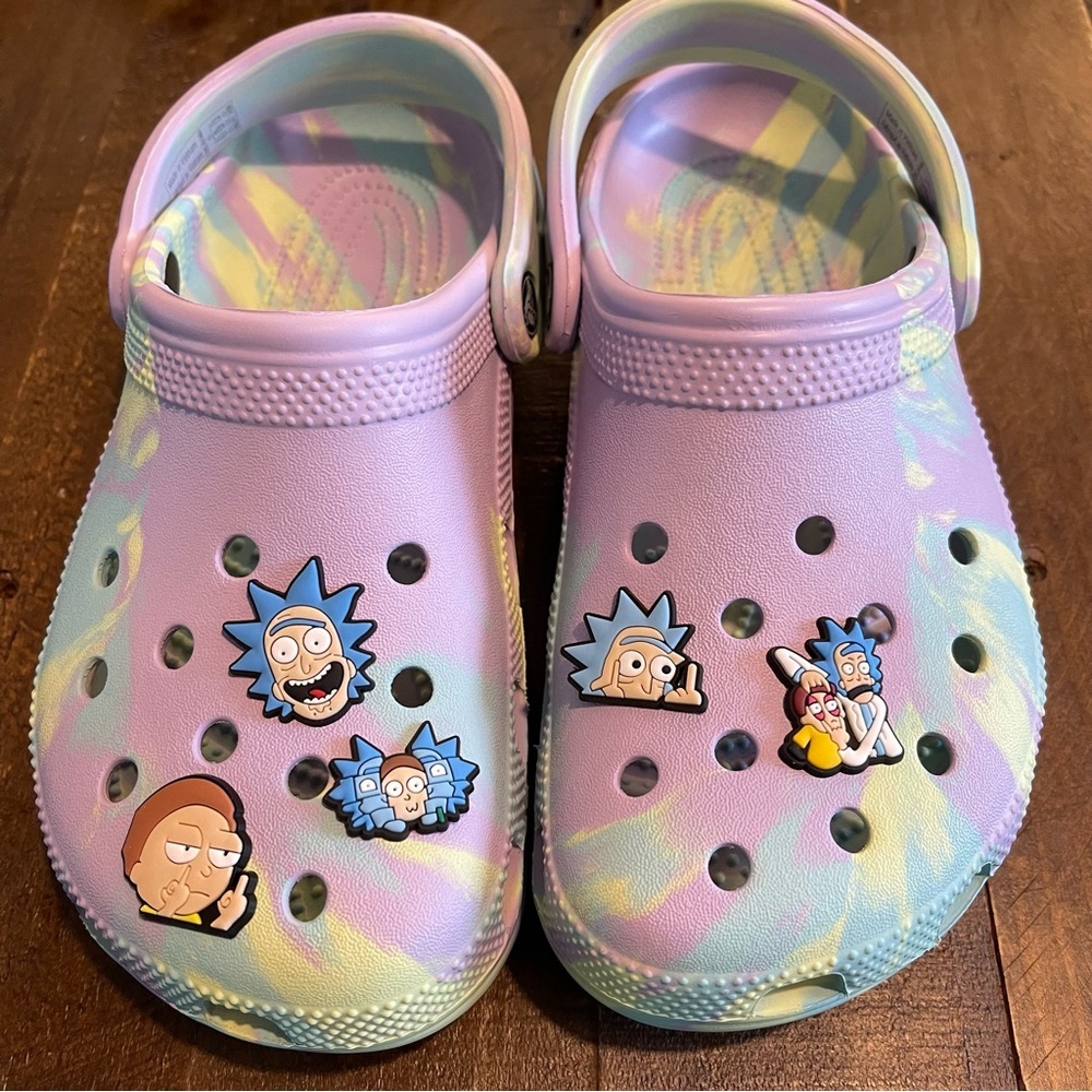 5‎ Piece Rick and Morty Croc Charms